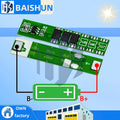 ‌1/5-Pack 1S 5A 3.7V Li-ion BMS/PCM Battery Protection Board – Overcharge/Discharge/Short-Circuit Protection for 18650, 14500 Zpaxo 5pcs