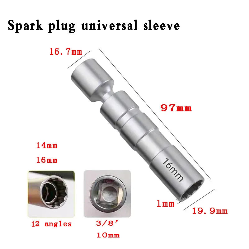 Magnetic Spark Plug Socket 14mm 16mm – Thin Wall 12-Point Wrench
