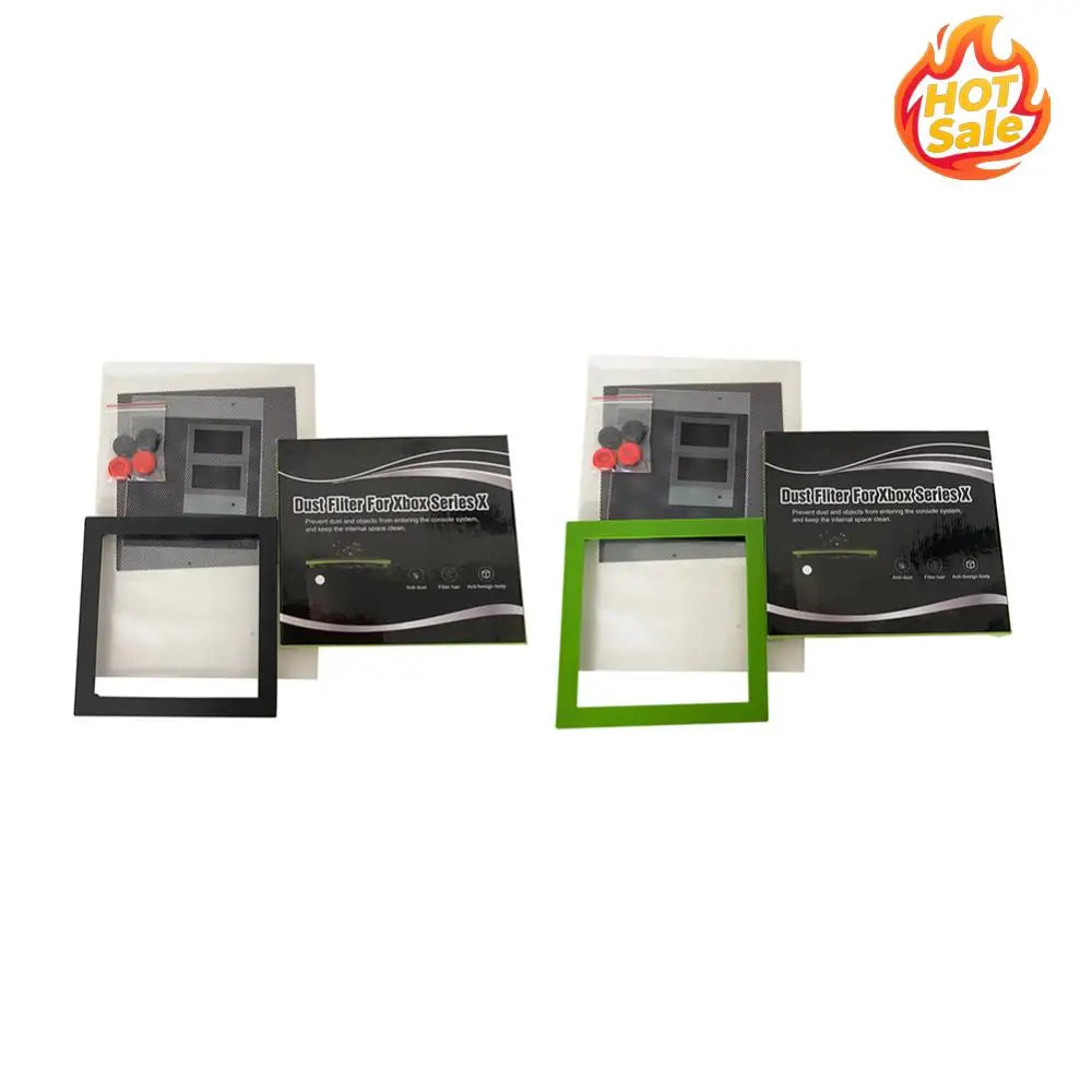 Dustproof Vent Cover PVC Dust Cover Set with 4 Silicone Plugs Top Dust Filter Cover Holder for Xbox Series X Zpaxo