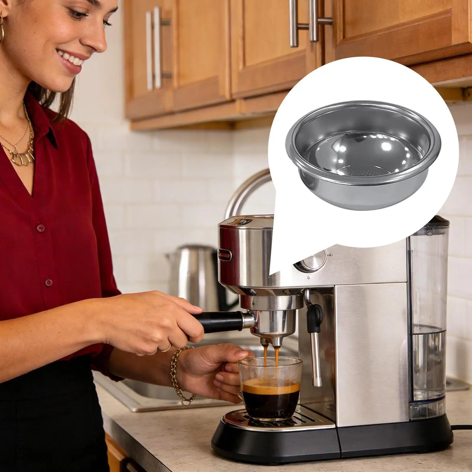 Portafilter Basket Precision Even Extraction Tool Coffee Brewing Home