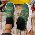 Women Sneakers 2025 New Breathable Trendy Sneakers Wear-resistant Soft Sole Flat Walking Shoes Women Fashion Mesh Sneakers Women Zpaxo green 37