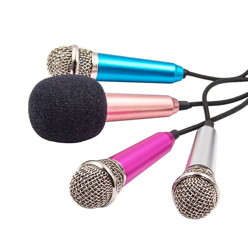 Universal Portable Stereo Studio Mic KTV Karaoke Mini Microphone