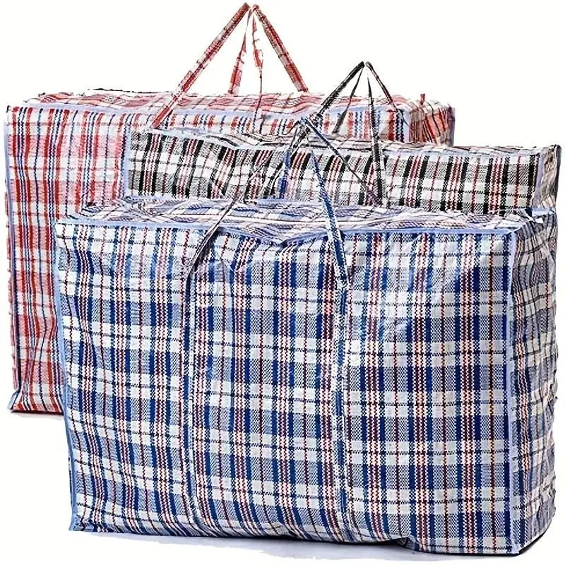 1 Heavy Duty Storage Bags Zipper Waterproof Foldable Moving Clothes