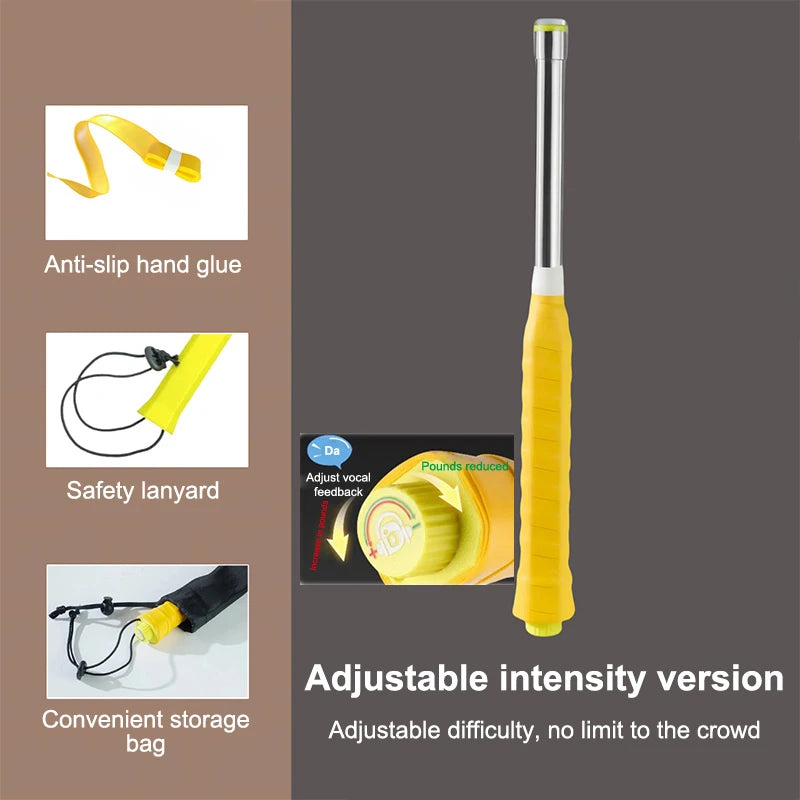 Complete Badminton Practicing Racket Swing Trainer Power Generator Zpaxo 2 Yellow