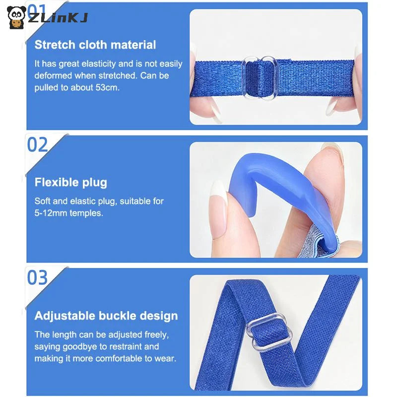 ▶1Pcs Eyeglass Anti-Loss Lanyard Sports Glasses Elastic Rope Chain For Kids Adult Glasses Elasticity Strap Retainer Cord Holder Zpaxo