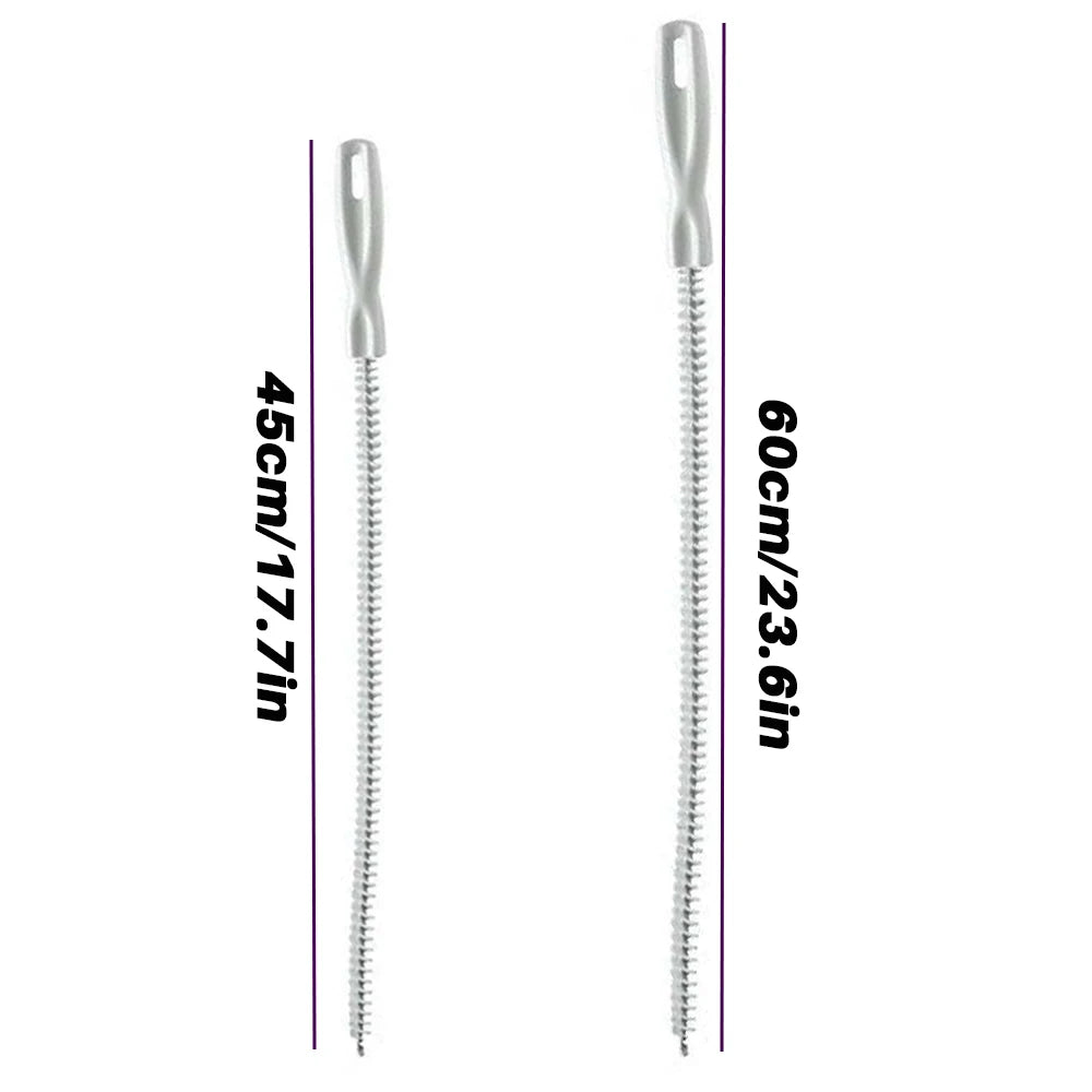 Flexible Drain Hair Remover Brush 45/60cm – 1-3 Pack