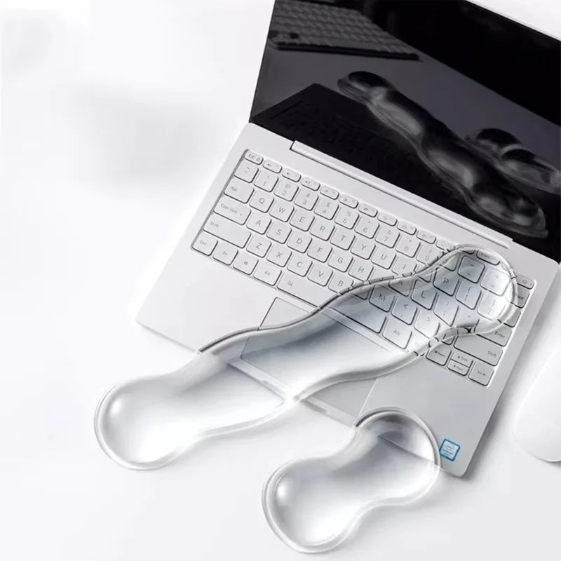 Keyboard Mouse Wrist Rest Pad Ergonomic Silicone Wrist Support Pad Non-Slip Base Wrist Support Cushion For Office Home Computer Zpaxo