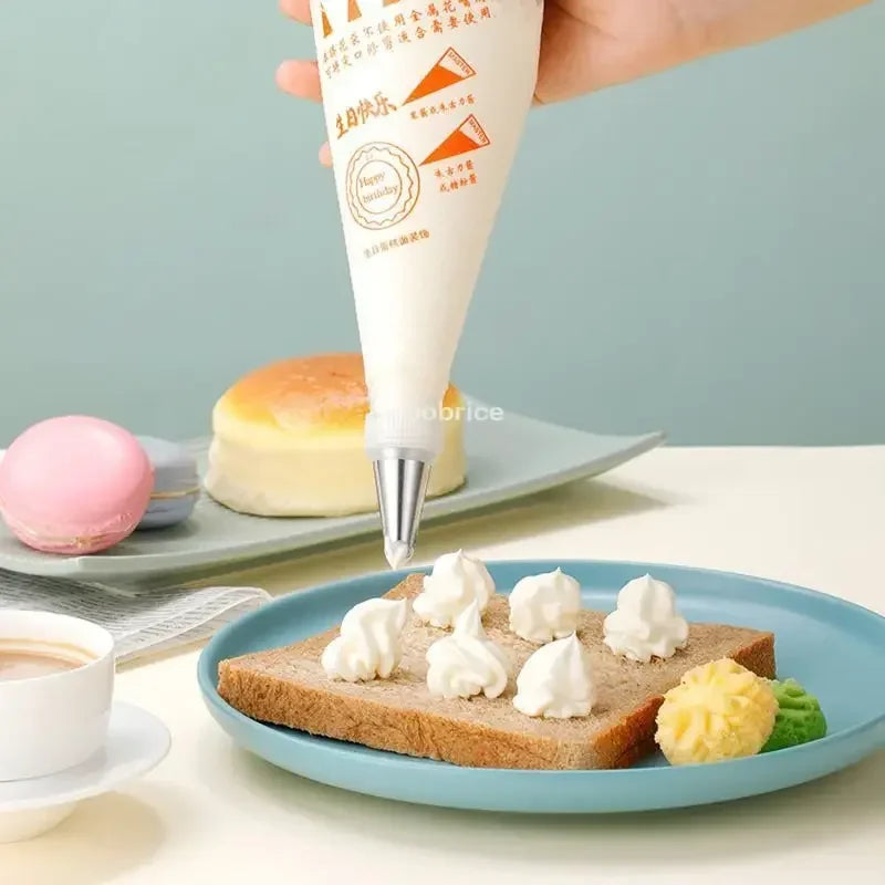 Kitchen Baking Pastry and Pastry Accessories Disposable for Products for Cakes Whipped Cream Piping Bag Baking Supplies Design Zpaxo