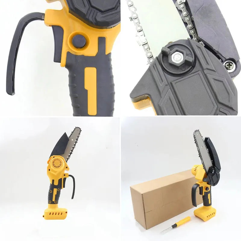 Electric Chainsaw Cordless Chain Saw Pruning Cutting Garden