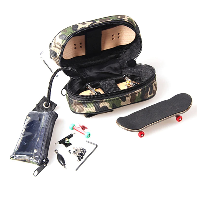 Professional Army Green Finger Skateboard Storage Bag Fingerboard
