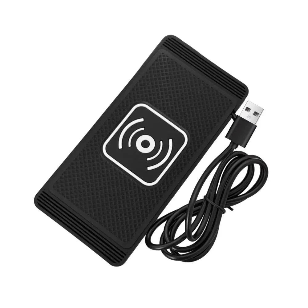 Fast Charging Car Wireless Charger Non-Slip Pad 15W Car Charging Pad Type-C USB Port Satable Wireless Car Charger Car Use Zpaxo