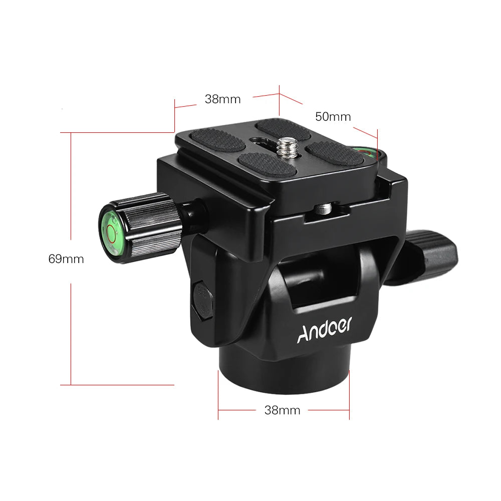 Andoer M-12 Monopod Tilt Head Panoramic Telephoto Bird Watching Quick