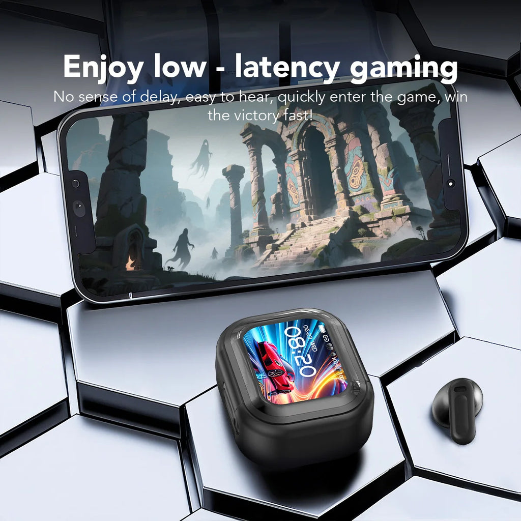NE20 AI Instant Translation Wireless Earbuds Bluetooth 6.0 Headphones IPX4 Waterproof Long Endurance Battery Life Touch Screen Zpaxo