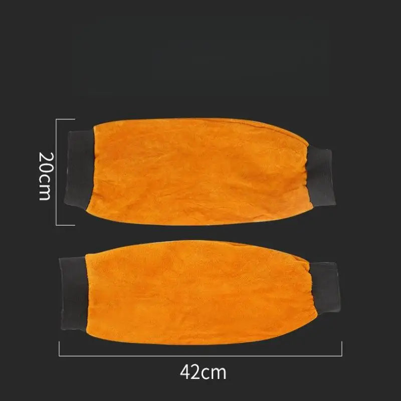 Heat Flame Resistant Leather Arm Guard Welding Works 1 Pair Zpaxo