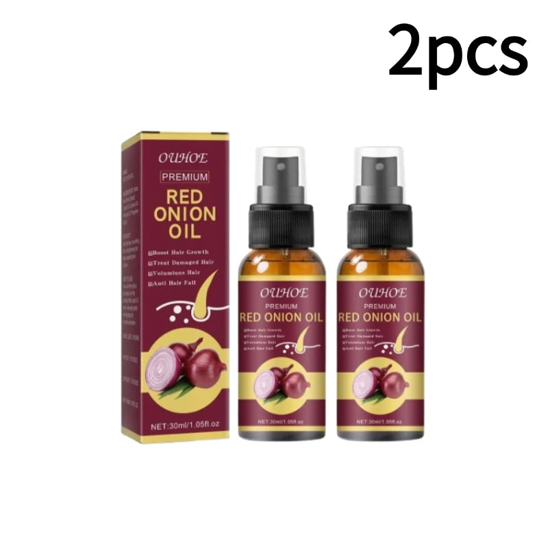 1/2/3pcs Red Onion Hair Care Essential Oil Hair Care Spray Nourish Hair Roots Improve Hair Texture Hair Care Zpaxo 2pcs