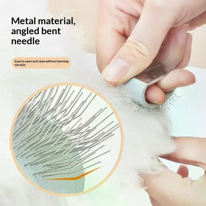 Pet Mini Needle Cleaning Comb Dog Cat Easy Open Knots Remove Prune Zpaxo