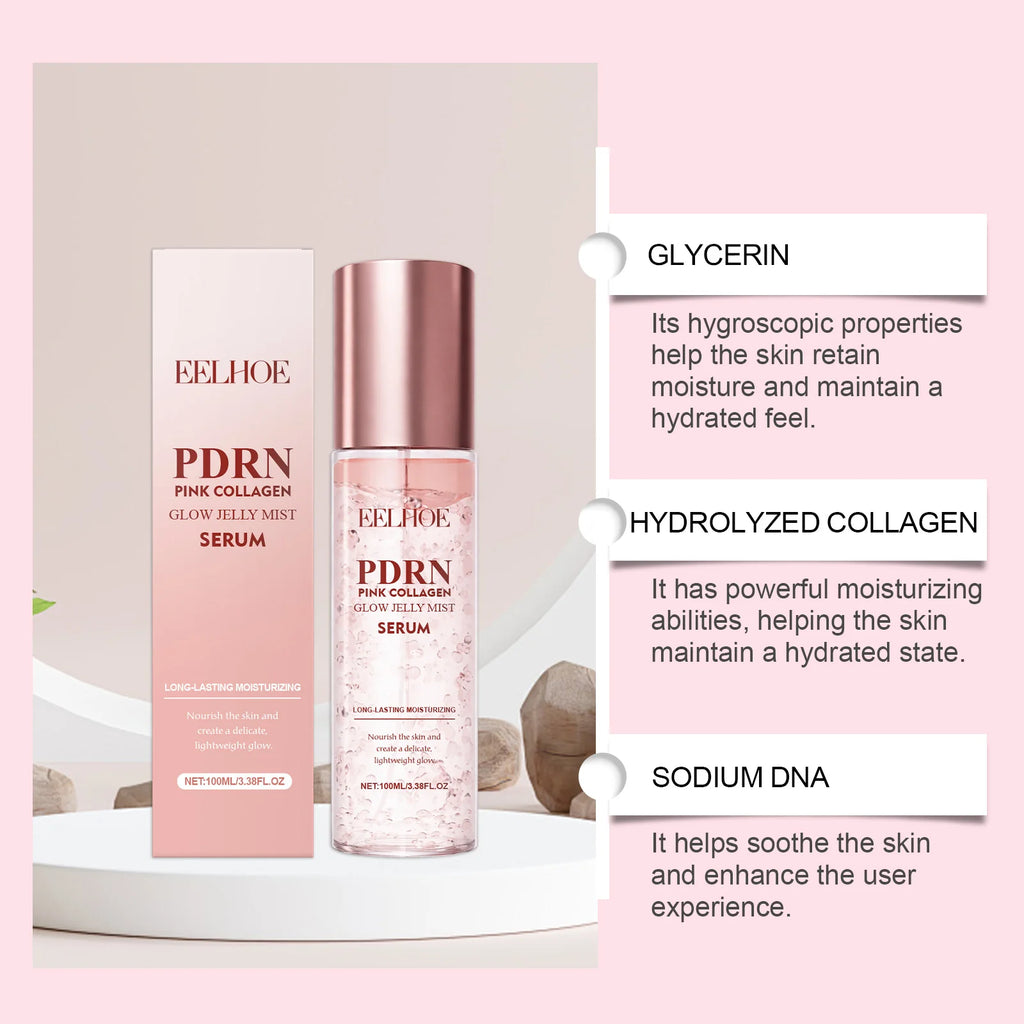 Eelhoe Collagen Brightening Jelly Mist Serum Spray 100ml Facial Serum Spray Zpaxo