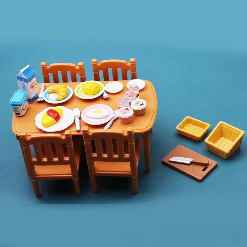 1 12 Dollhouse Miniature Furniture DIY Toy Forest Family Boys Girls