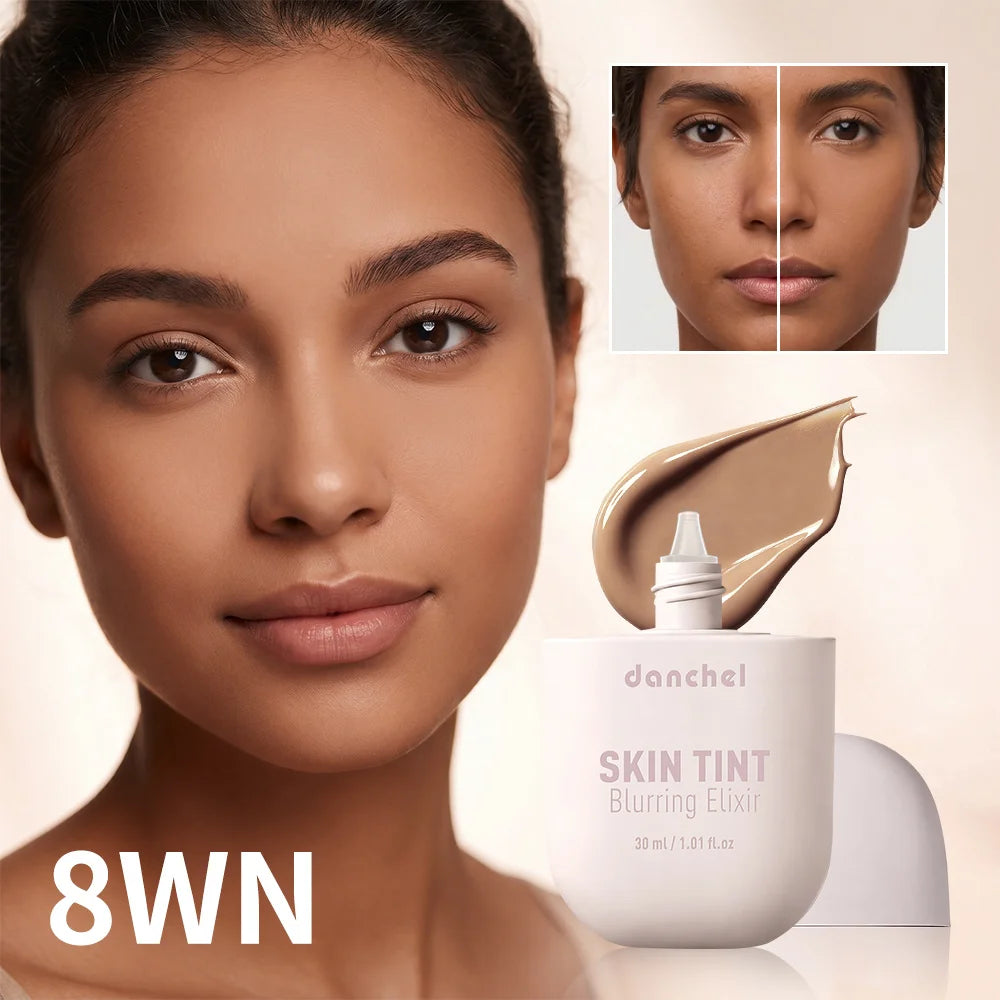 Skin Tint Blurring Elixir Foundation 24 Colors Concealer Blur Pores Fine Lines Long Lasting Hydrating Makeup For All Skin Tone Zpaxo