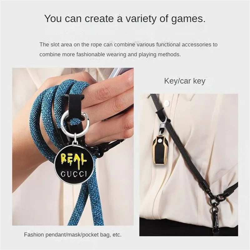 Long Adjustable Mobile Phone Lanyard Universal Crossbody Hanging Shoulder Strap Detachable Neck Cord Anti-Lost Cellphone Lanyard Zpaxo