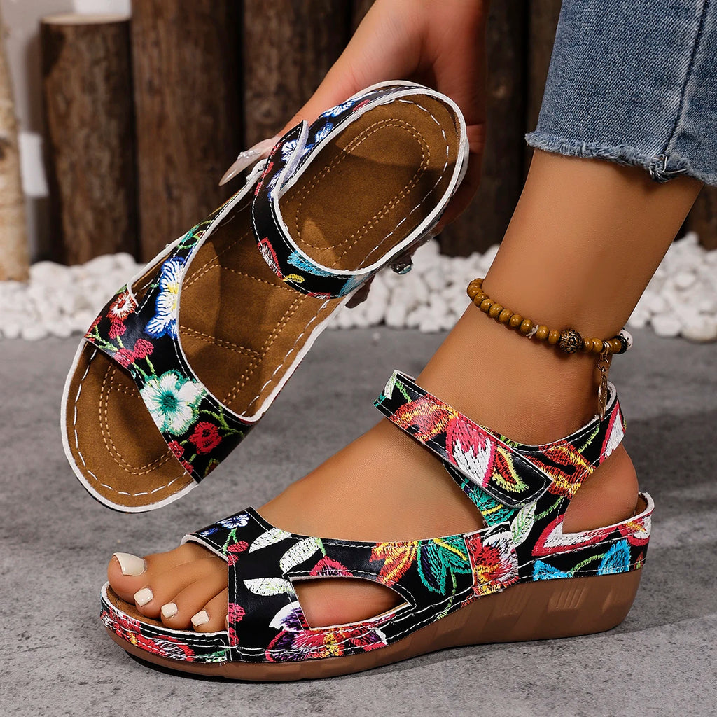 Women Sandals 2025 Summer Anti-slip Outdoor Casual Wedges Footwear