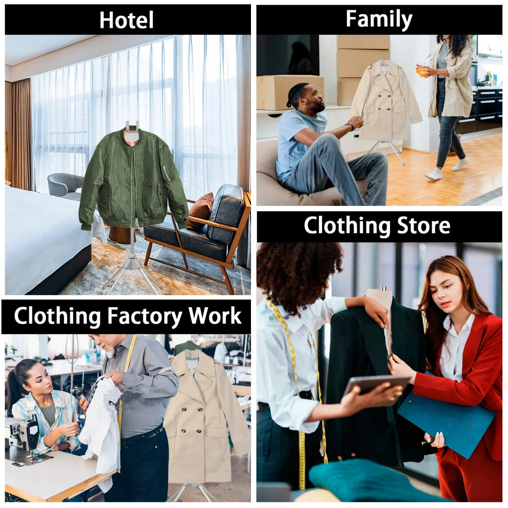 Steamer Stand Telescopic Iron Steam Clothes Hanger 85-160cm Adjustable Height Foldable for Hanging Ironing Clothes Hanger Zpaxo