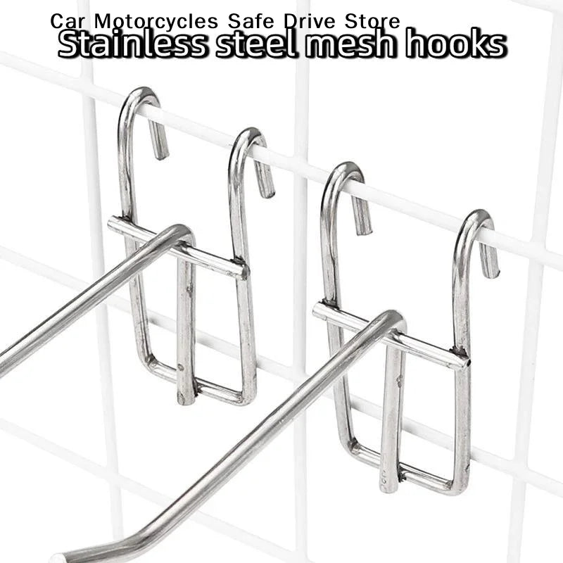M5 Stainless Steel Grid Wall Hooks Heavy Duty Rust Proof Garage