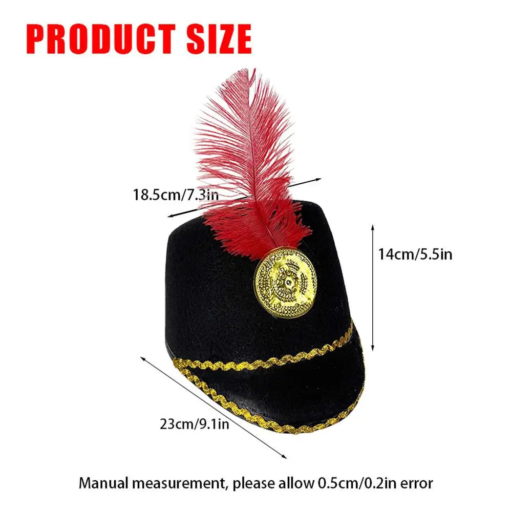 Marching Band Hat Role Play Costume Toy Soldier Caps Festival Party