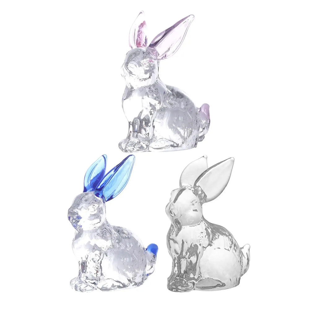 Easter Rabbit Figurine Animal Sculpture Bunny Statue Mini Decorative Figurine Tabletop Ornament for Bedroom Birthday Gift Zpaxo