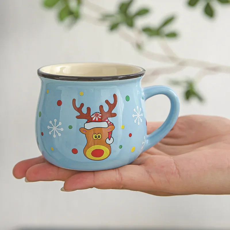 Ceramic Christmas Santa Claus Mug – Coffee & Dessert Cup Gift Ceramic Holiday Mug Zpaxo