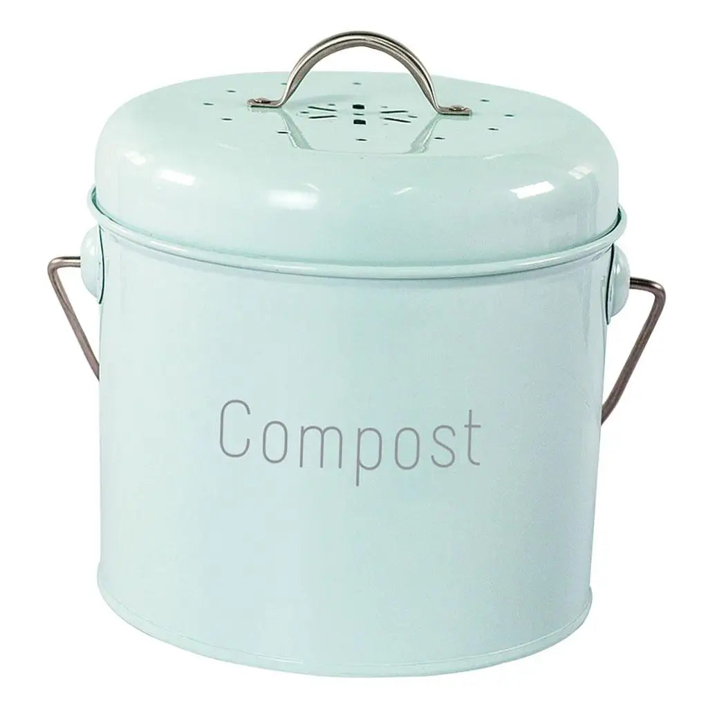 Garden Compost Bin Bucket Candy Carrying Handle Pail Rust Proof Zpaxo