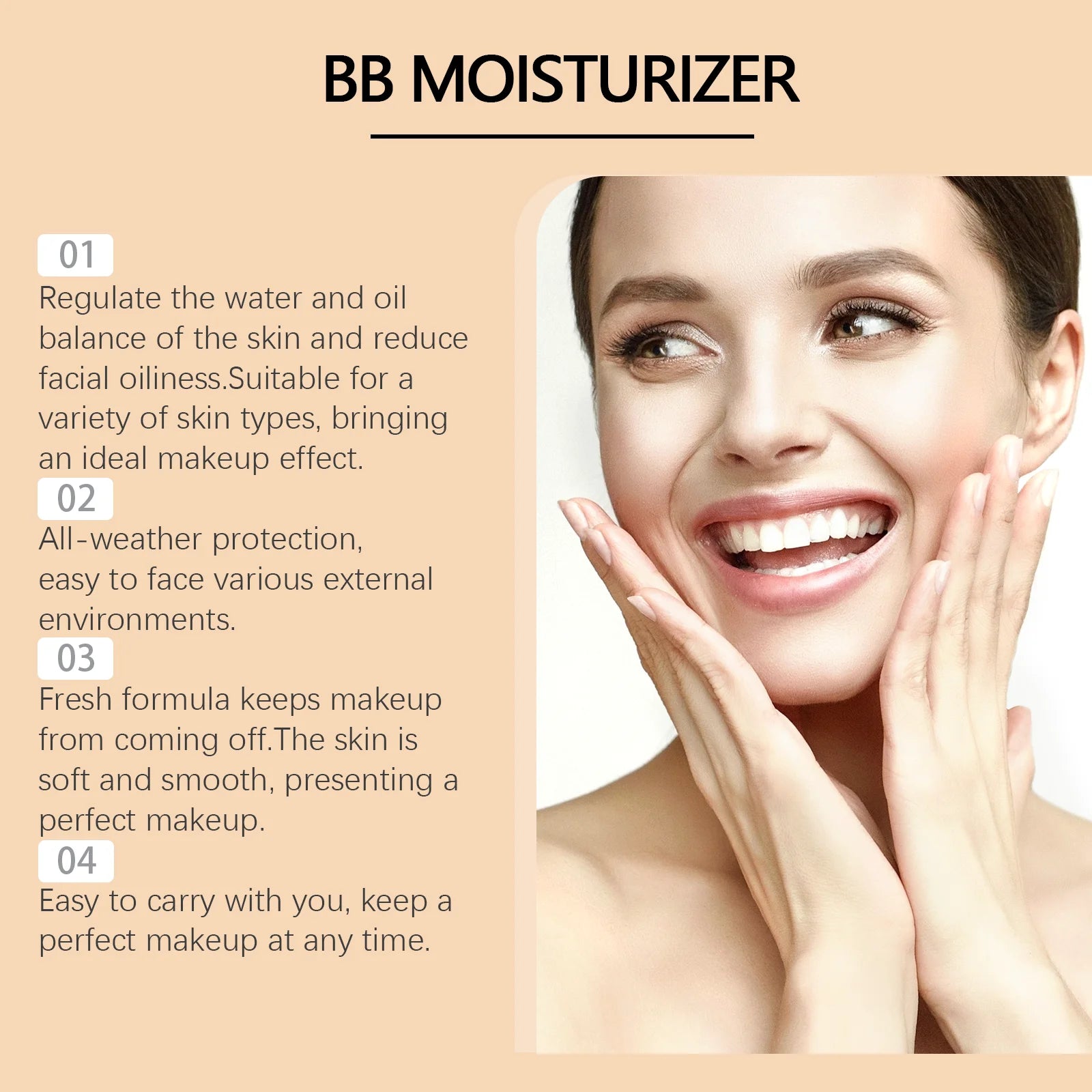 Hoygi SPF30 BB Cream – Oil-Free Full Coverage Moisturizer BB Cream SPF30 Zpaxo