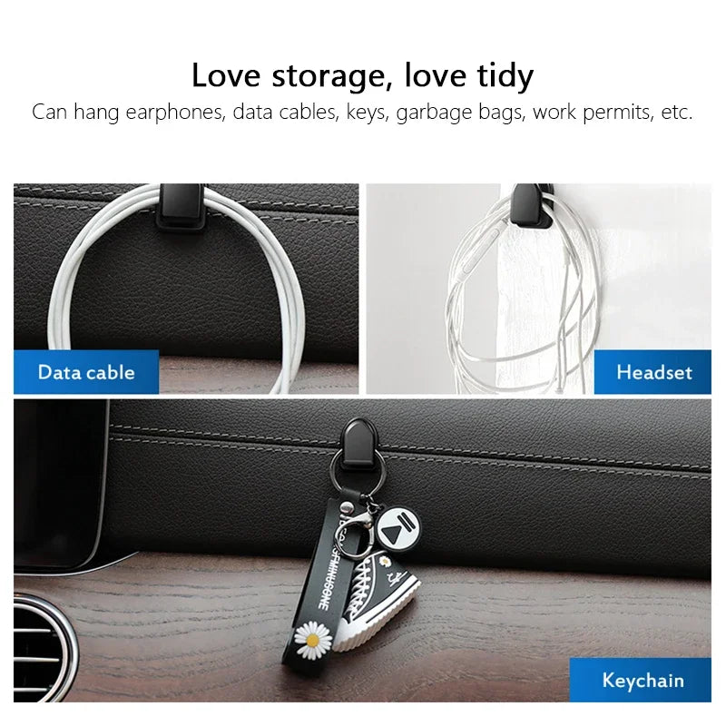 Car Organizer Cute Auto Multifunctional Hidden Hooks Goods