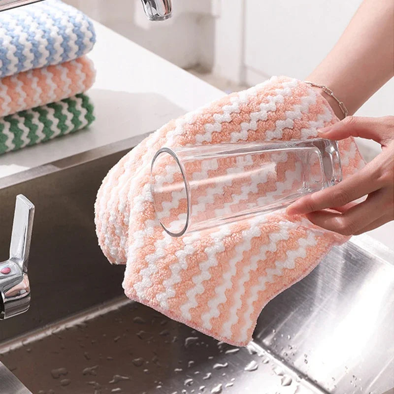 Microfiber Kitchen Dish Cloths – Super Absorbent Cleaning Rags