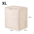 Material Compression Packing Cube Dustproof Foldable Compressed Storage Bag Large Capacity Moisture-proof Zpaxo 1pc Beige-XL