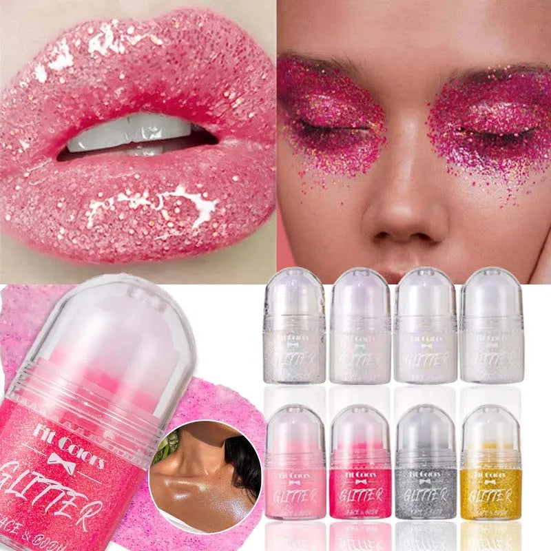 Sparkling Sequins Glitter Gel Face Body Eye Painting Shine Liquid Zpaxo