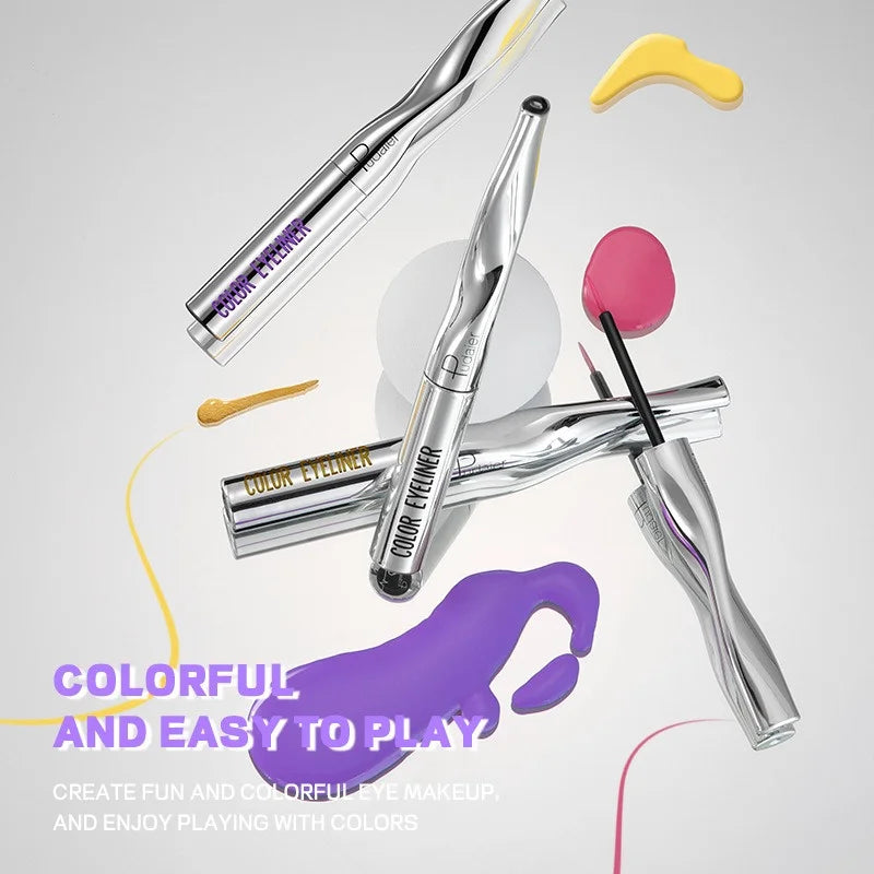 Colourful Eyeliner Liquid Waterproof Matte Pearllight Pen Long Zpaxo