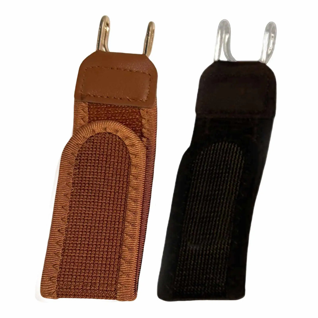 1 2 Buckle-free Elastic Waist Belt Metal Hook Adjustable Invisible Zpaxo