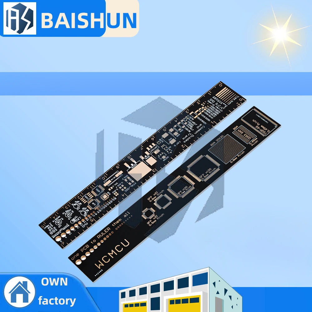 1‌~5PCS Multifunctional PCB Reference Ruler v2.6 – Integrated SMD Trace Width Guide for Electronic Engineers Zpaxo