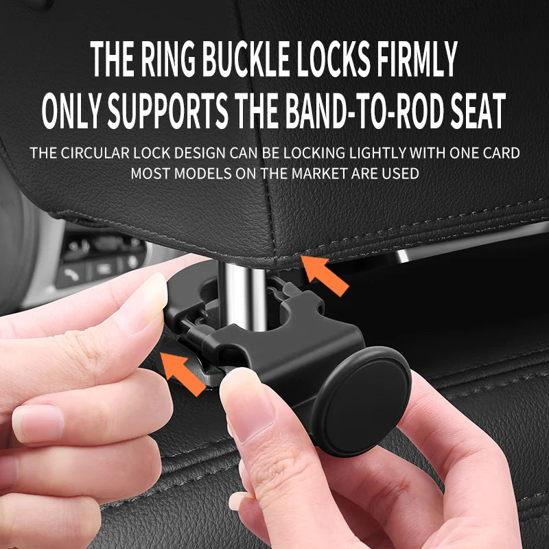 2-Pack Car Headrest Hooks – Clip-On Bag & Storage Organizer Car Headrest Hook Zpaxo