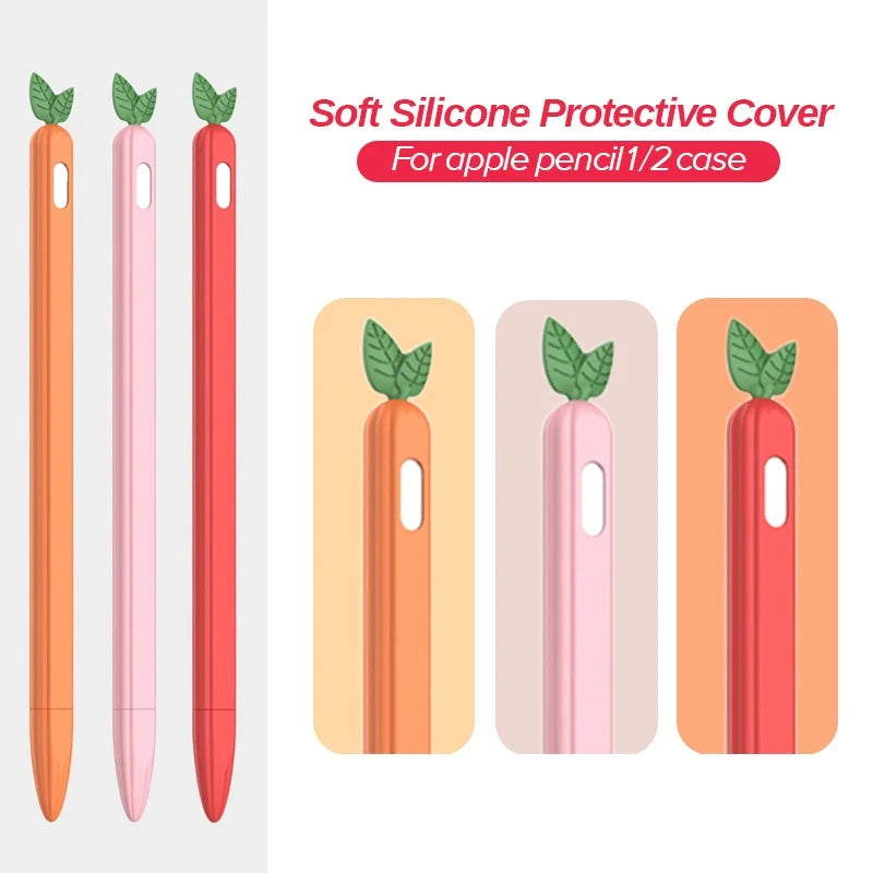 Cute Vegetable Soft Silicone Case Smart Touch Pen Protective Sleeve Zpaxo