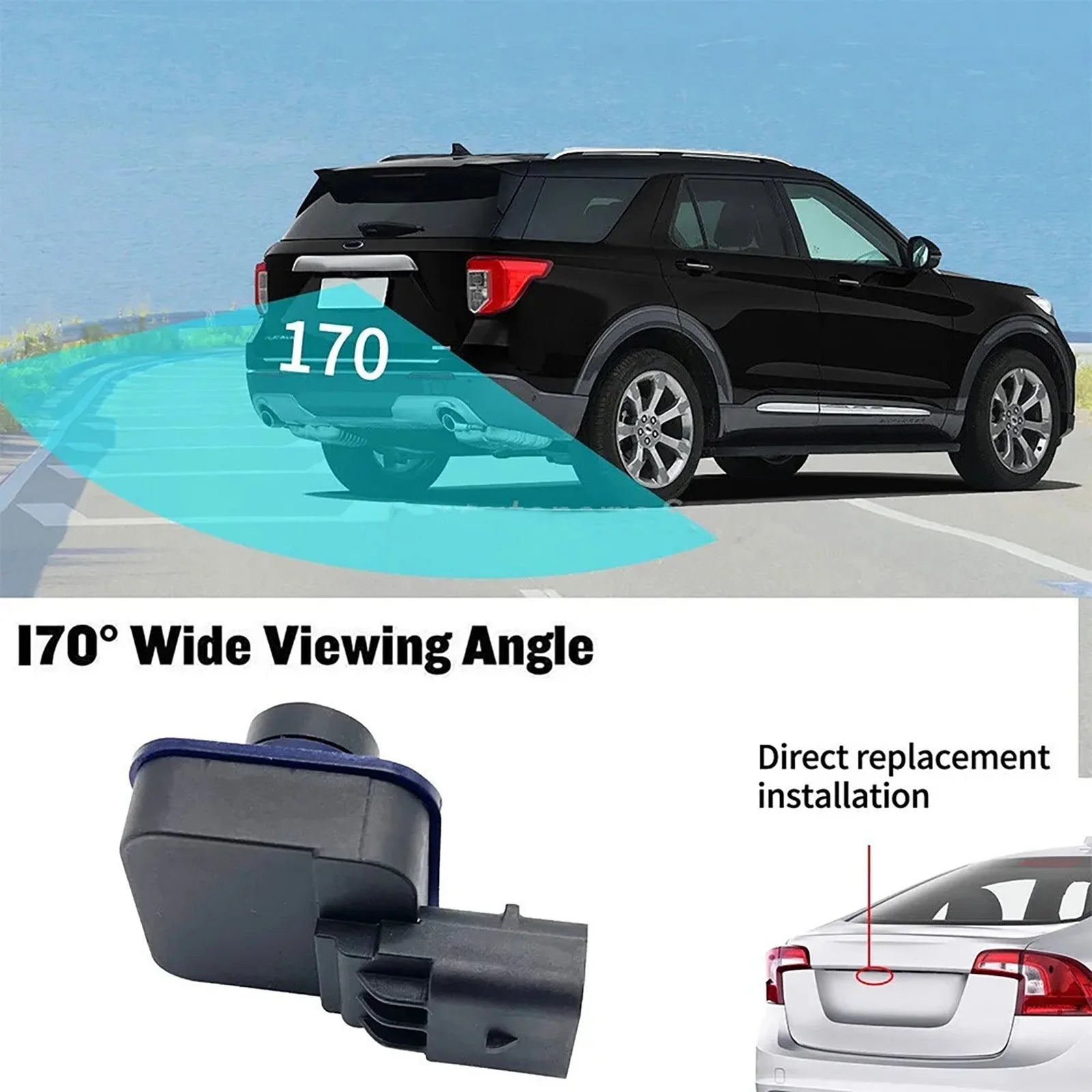 Rear View Backup Parking Camera FL3Z19G490D Ford F-150 Pickup Truck