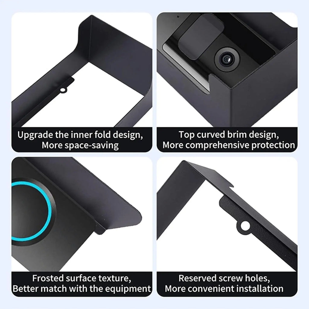 Doorbell Rain Cover Weatherproof Door Bell Decorative Case Anti-glare