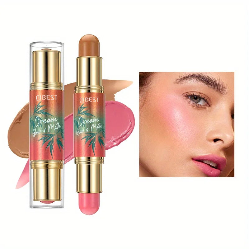 2-in-1 Grooming Stick Daily Portable Grooming Blush Light Soft Mist Makeup Effect Double Head Stick Zpaxo 01