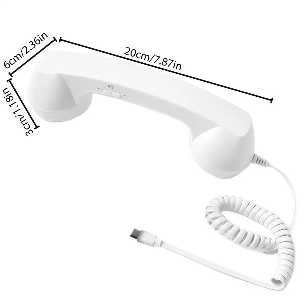 Type-c Retro Phone Adapter Landline Converter Microphone Handset