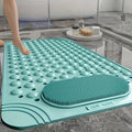 Non-Slip Bath Mat with Massage - Quick-Dry Shower Carpet,Anti-Slip Bathroom Rug, Soft Cushioned Foot Massage Surface,for Bathroo Zpaxo green1 37cmx70cm