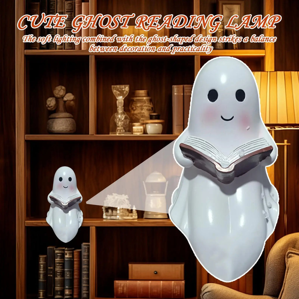 Halloween Ghost Lamp LED Night Light Cute Reading Ornament Bedroom