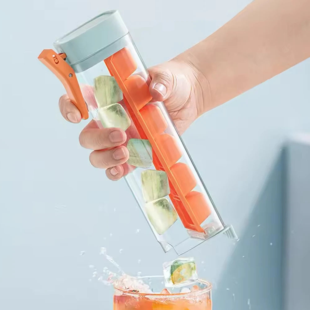 Ice Cube Mold with Hand Press Ice Maker 6-Grid Ice Cube Tray Cup Ice Tray for Refrigerator Ice Storage Zpaxo