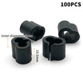 100 Plastic Connectors Y-shape Crafted Linking Wire Mesh Pet Cages Zpaxo BK1