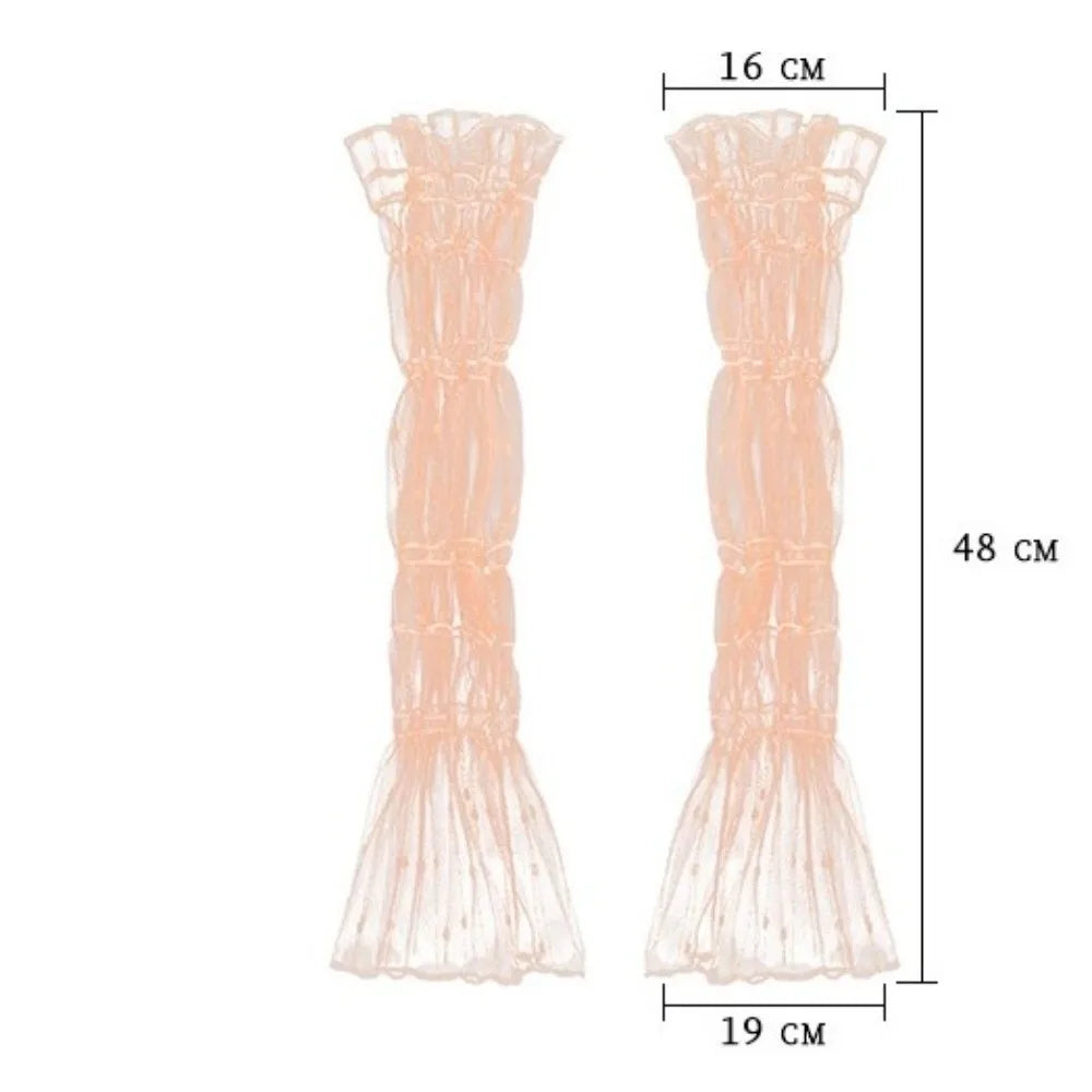 High Quality Polka Dot Lace Lace Arm Sleeves Fingerless Breathable Arm Cover Sun Protection Fake Cuff Summer Zpaxo